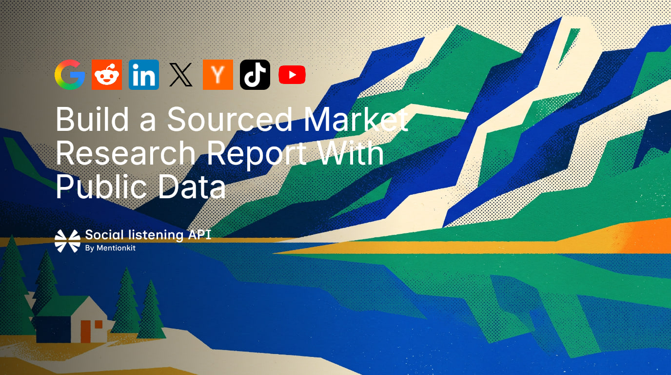 Build a Market Research Report From Public Data