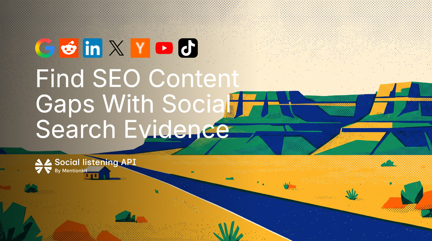 Find SEO Content Gaps With Social Search Evidence